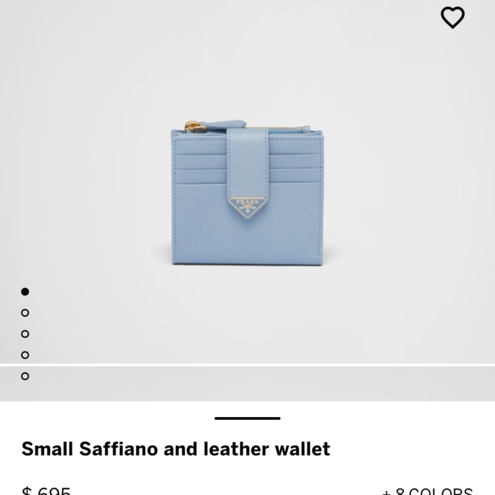 New in box Authentic Prada Saffiano Wallet